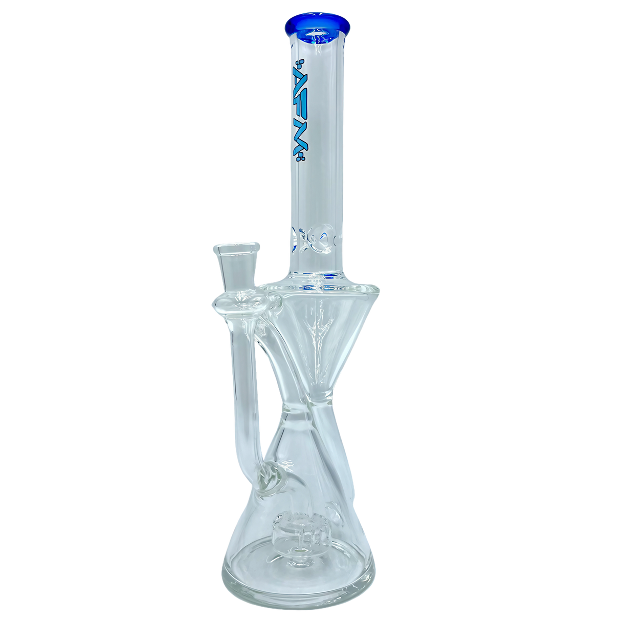 AFM The Time Recycler Rig - 12" in Blue with Showerhead Percolator - Front View