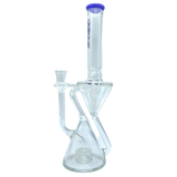 AFM The Time Recycler Rig - 12" with Showerhead/UFO Percolator, Front View on White Background