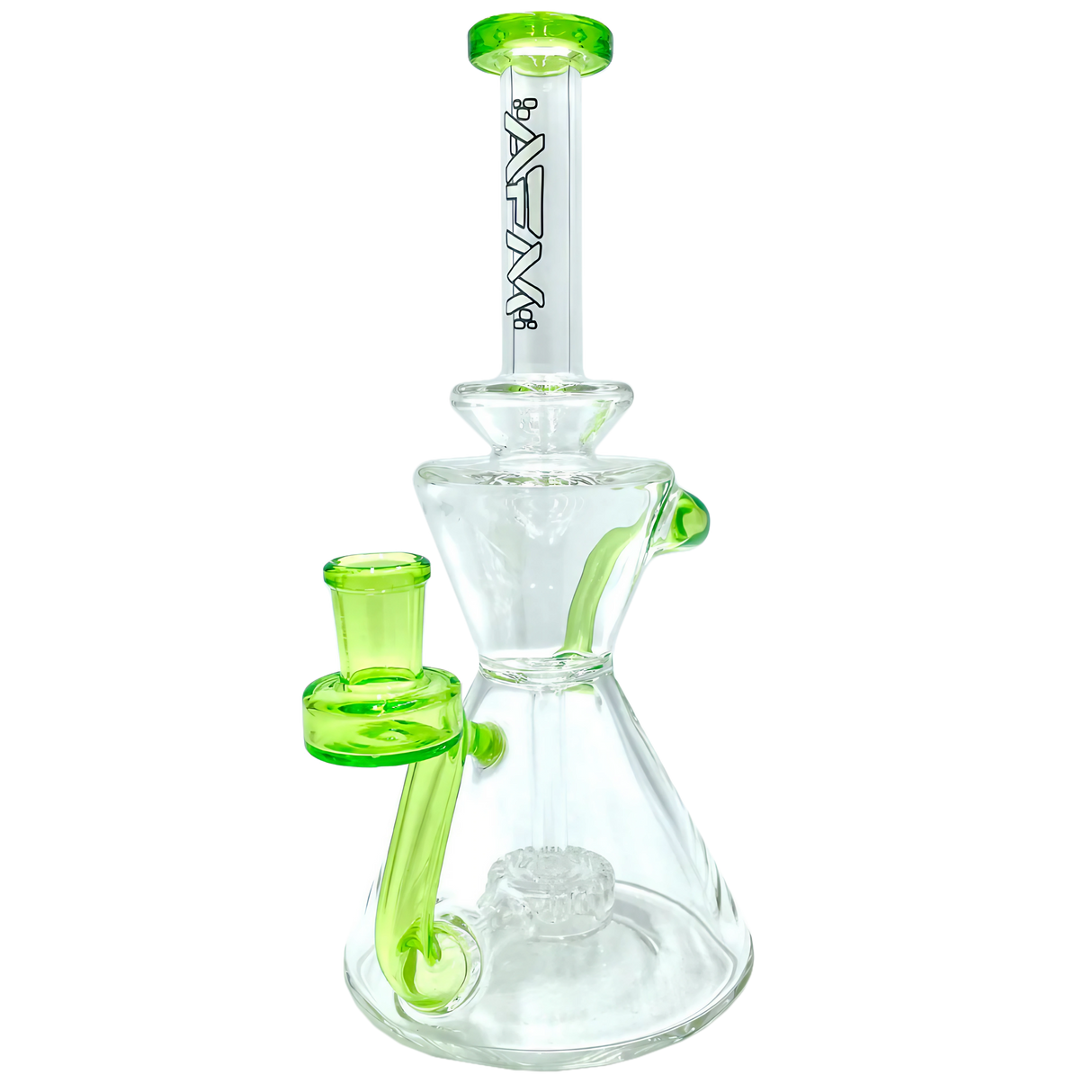 AFM The Tulip Recycler 8.5" Dab Rig with Borosilicate Glass and Recycler Percolator - Front View