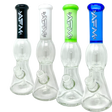 AFM The Ufo 12" Dab Rigs in beaker design with percolators, front view in black, white, green, blue colors