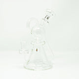 AFM Unicorn Recycler 8" Dab Rig with Slit-Diffuser Percolator, Front View on White Background