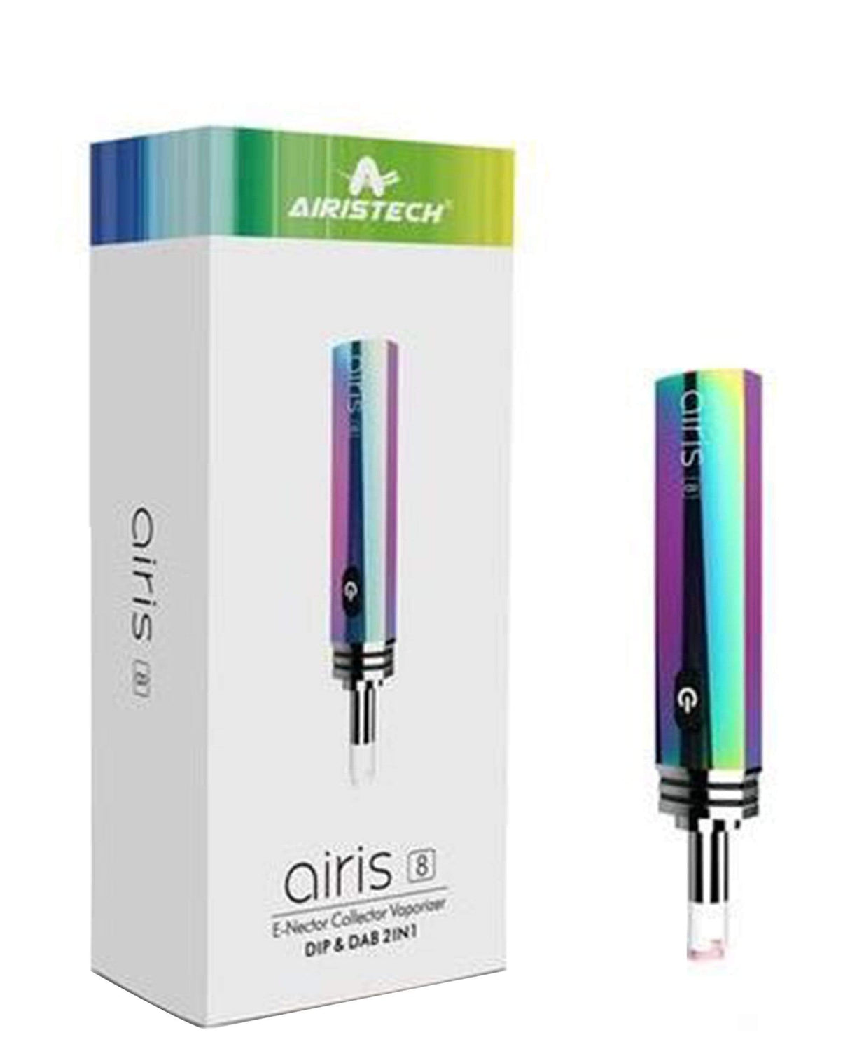 Airistech Airis 8 Dip N Dab Vaporizer in Rainbow - Portable Wax Pen with Box