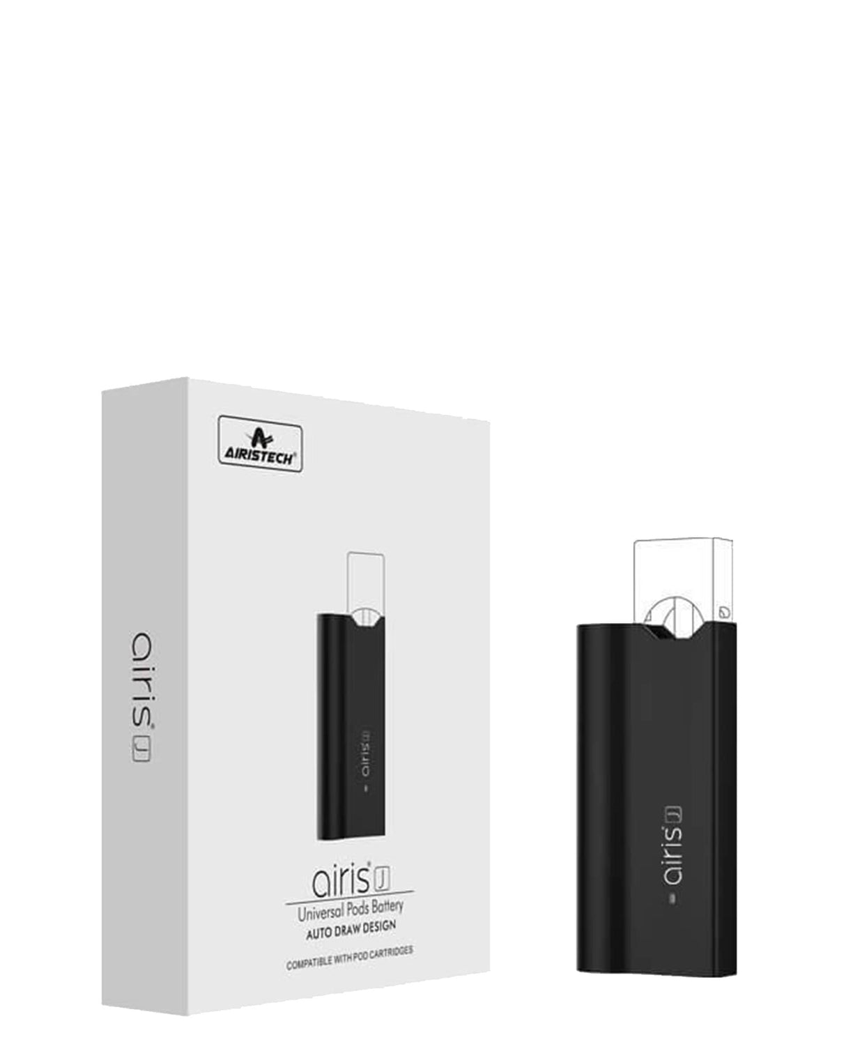 Airistech Airis J Vaporizer in Black - Portable Zinc Alloy Design with Box