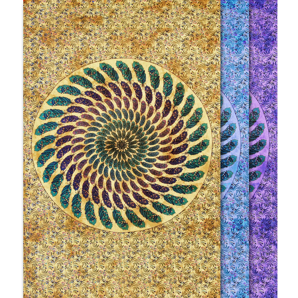 Large Angel Furs Feathers Tapestry with vibrant colors and intricate patterns, perfect for home decor