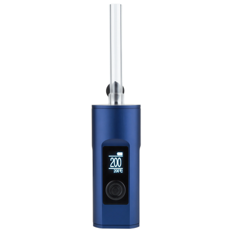 Arizer Solo II Vaporizer in Blue, Portable Design with Digital Display, Front View