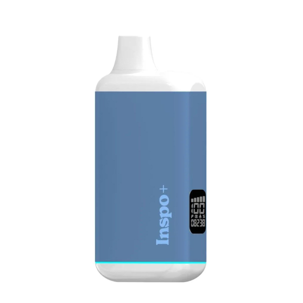 Randy's Inspo Plus Vaporizer in Ocean Blue - Front View with Sleek Design