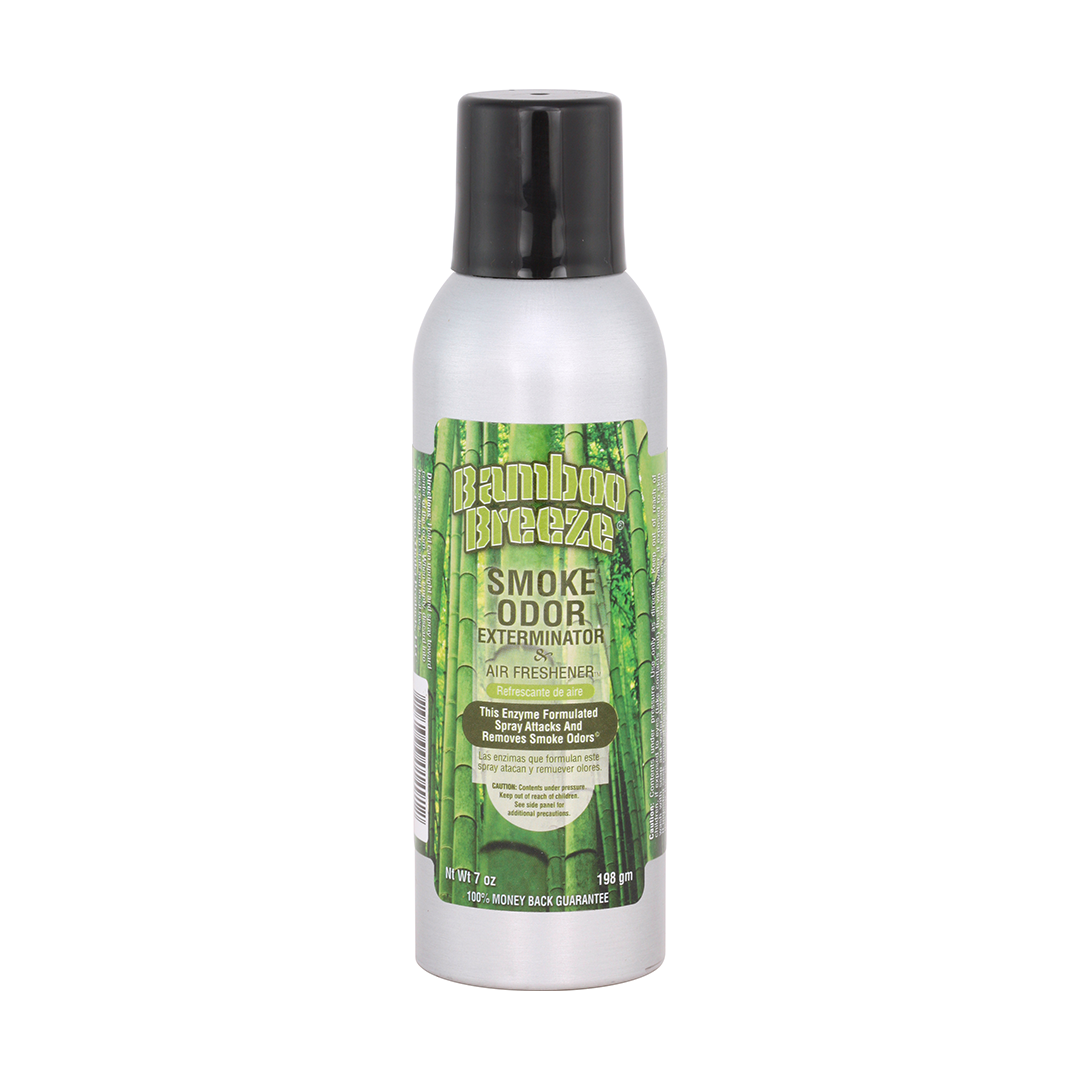 Smoke Odor 7oz Enzyme Odor Eliminator Spray in Bamboo Breeze scent, front view