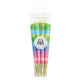 Beautiful Burns 8-Pack Pre-Rolled Cones with Colorful Designs, Standard Size for Dry Herbs, Front View