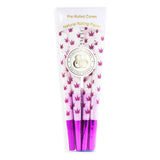 Beautiful Burns Pre-Rolled Cones 8-Pack with Purple Leaf Design, Front View