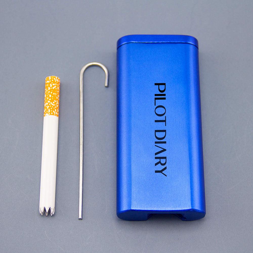 PILOT DIARY Metal Dugout One Hitter Kit with Cleaning Tool - Top View