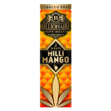 Billionaire Hemp Wraps 25 Pack, Mango Flavor, Tobacco-Free Blunt Wraps Front View