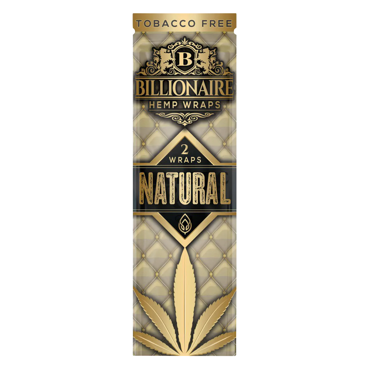 Billionaire Hemp Wraps 25 Pack Natural - Tobacco-Free Blunt Wraps for Dry Herbs