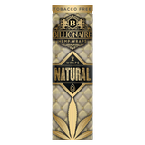 Billionaire Hemp Wraps 25 Pack Natural - Tobacco-Free Blunt Wraps for Dry Herbs