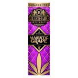 Billionaire Hemp Wraps 25 Pack, Majestic Grape Flavor, Tobacco-Free, Front View