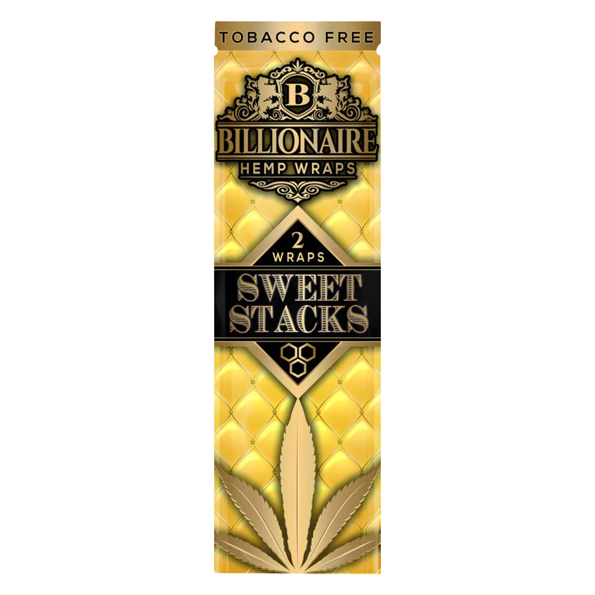 Billionaire Hemp Wraps Sweet Stacks 25 Pack, Tobacco-Free Blunt Wraps for Dry Herbs