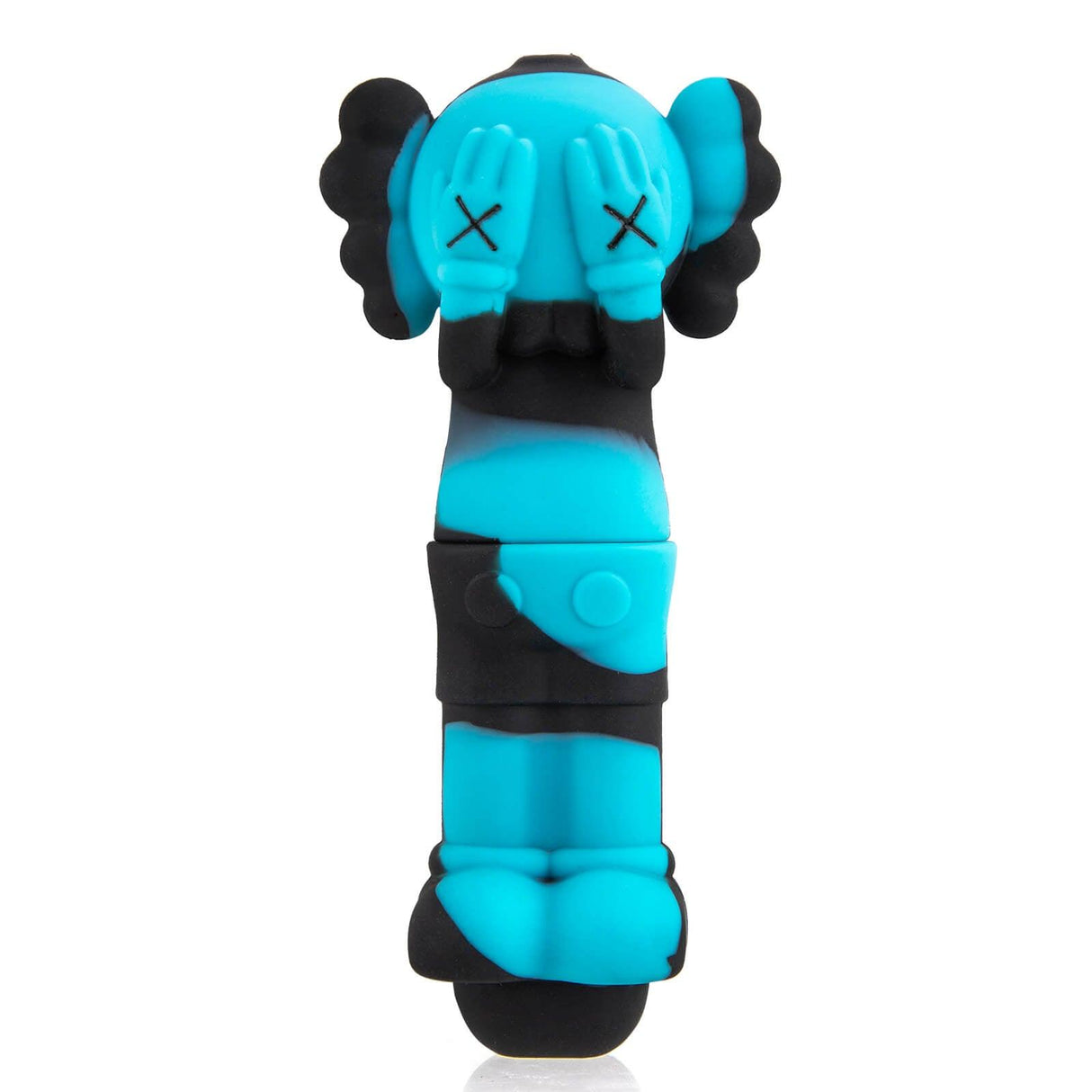 PILOTDIARY Kaws Silicone Pipe in Blue - Front View - Durable and Portable