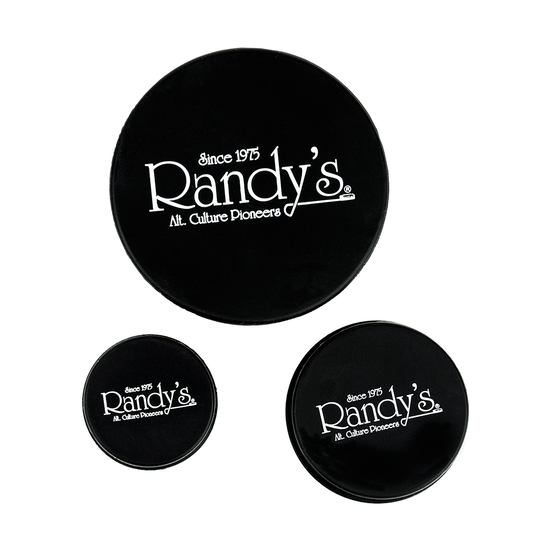 Randy's Black Label Cleaning Caps in various sizes on white background