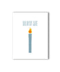 KKARDS Blow Me Card featuring a playful candle design with flame - Front View