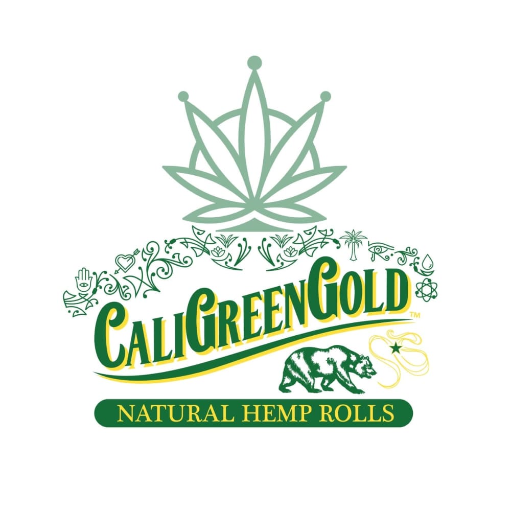 CaliGreenGold Brown Hemp Wraps with Cornhusk Filter Tip, 3-Pack logo on white background
