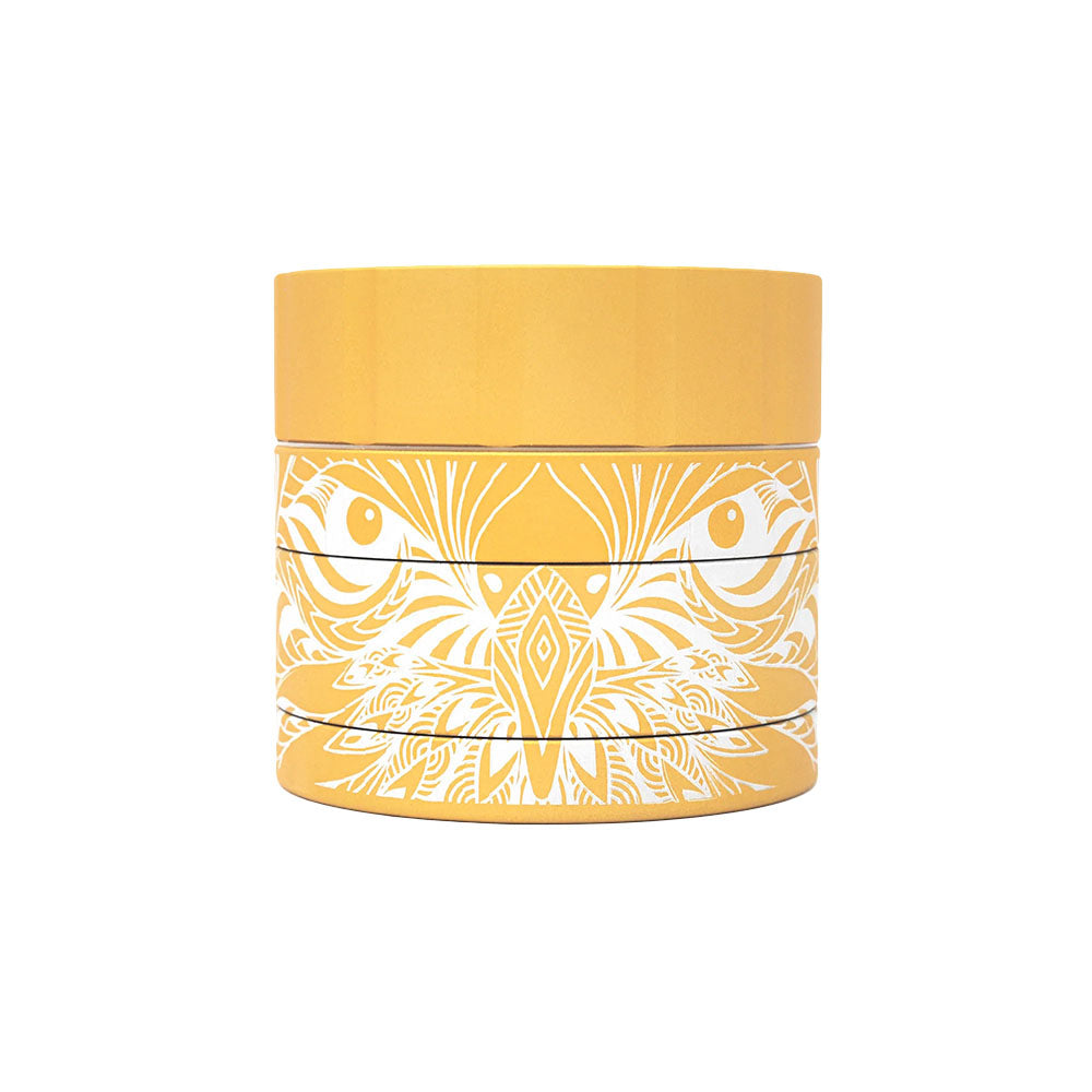 Cali Crusher Homegrown Phil Lewis Hawk Grinder, 4-piece, front view on white background