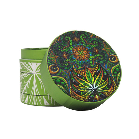 Cali Crusher Homegrown Phil Lewis Indica Grinder, 4pc, with Vibrant Psychedelic Design