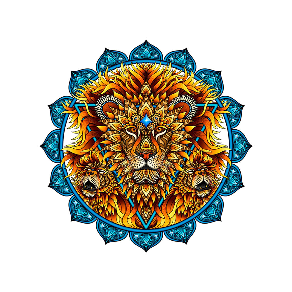 Cali Crusher Homegrown Phil Lewis Lion Grinder artwork, 4-piece metal grinder, vibrant colors