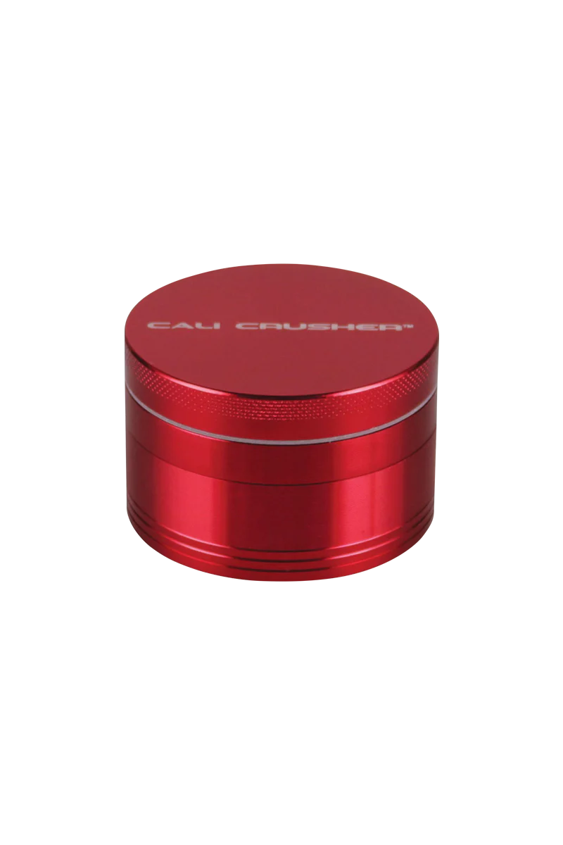 Cali Crusher O.G. 2" 4-Piece Grinder in Red, Aluminum Construction, for Dry Herbs