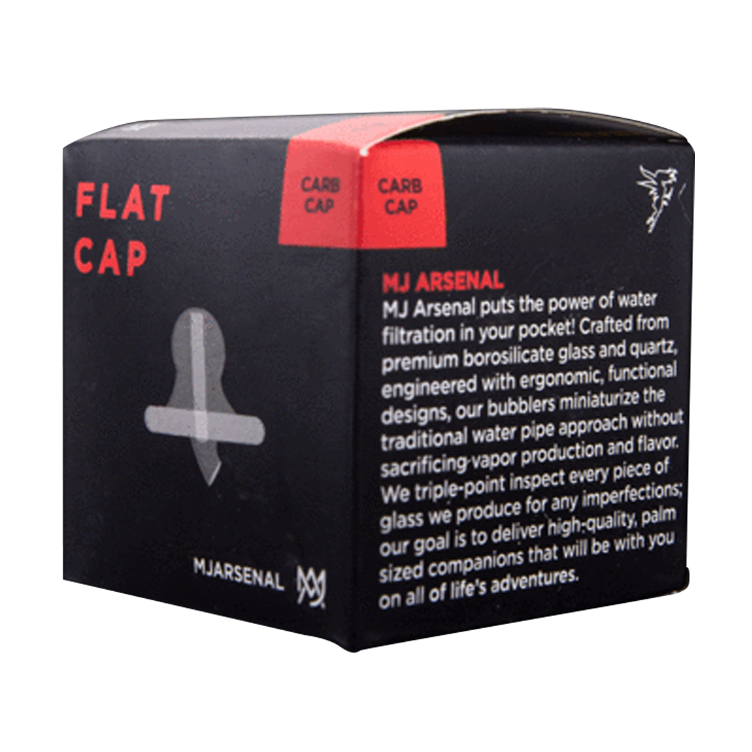 MJ Arsenal Quartz Carb Caps packaging, featuring Spinner, Bubble, & Mushroom styles.