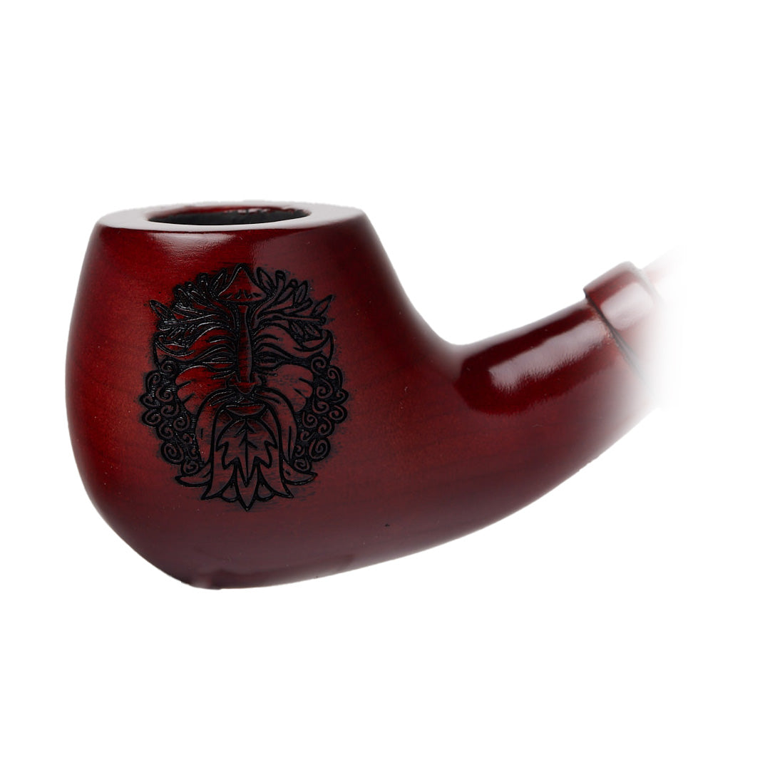 Shire Pipes Engraved Cherry Wood Pipe - LOTR Collector's Edition Side View