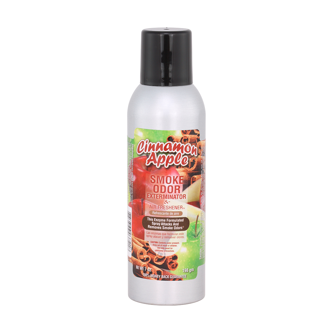 Smoke Odor 7oz Enzyme Odor Eliminator Spray, Cinnamon Apple Scent, Front View
