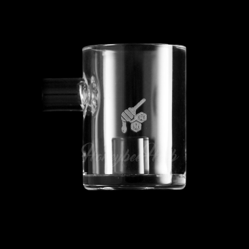 Honeybee Herb CORE REACTOR SIDECAR QUARTZ BANGER at 90° angle, clear, for dab rigs