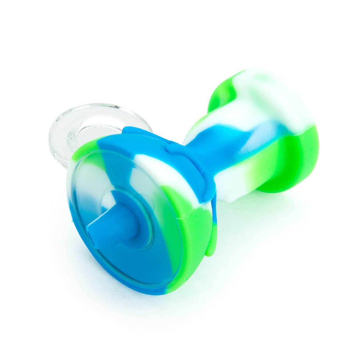 PILOT DIARY Silicone Carb Cap with Glass Bowl Screen - Angled View