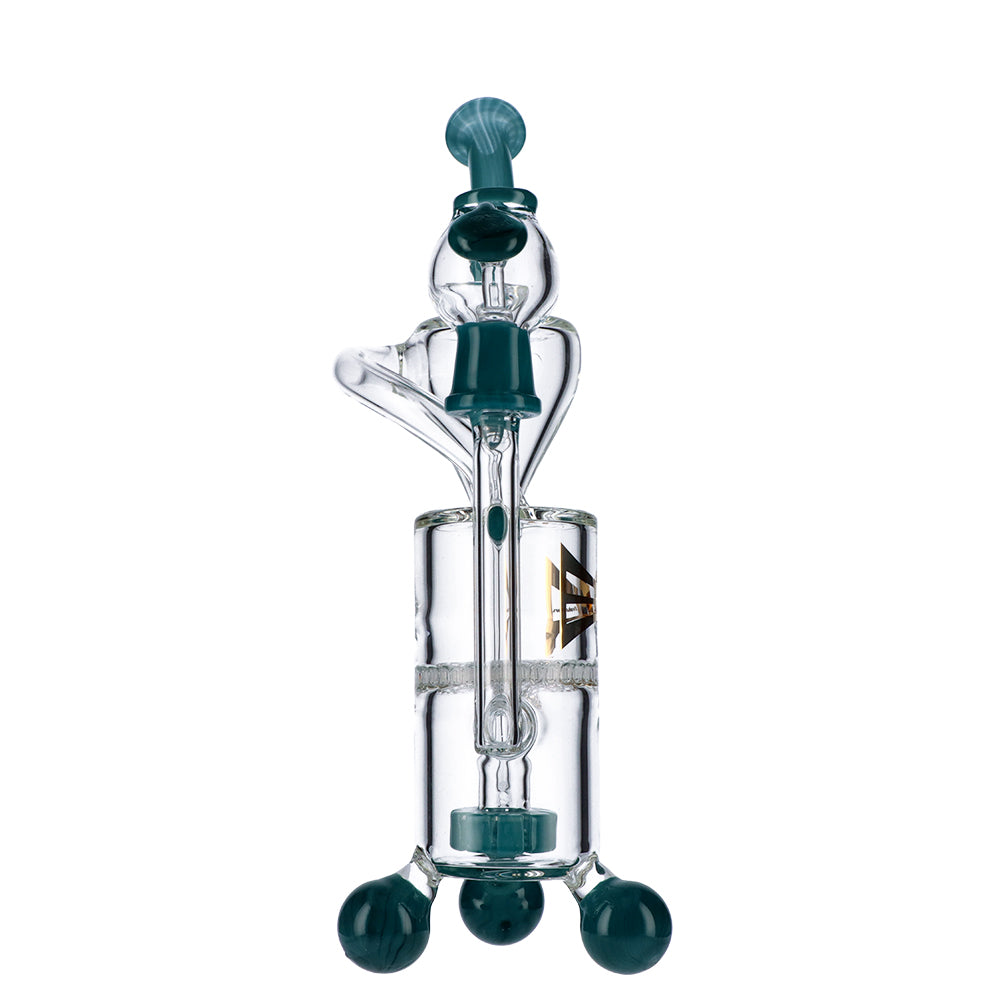 EVOLUTION Cyclone 9.75" Dab Rig with Triple Bubble Base and Inline Perc - Front View