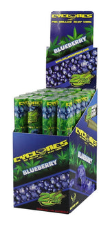 Cyclones Hemp Cone Blueberry 24pc Display Box, front view on white background