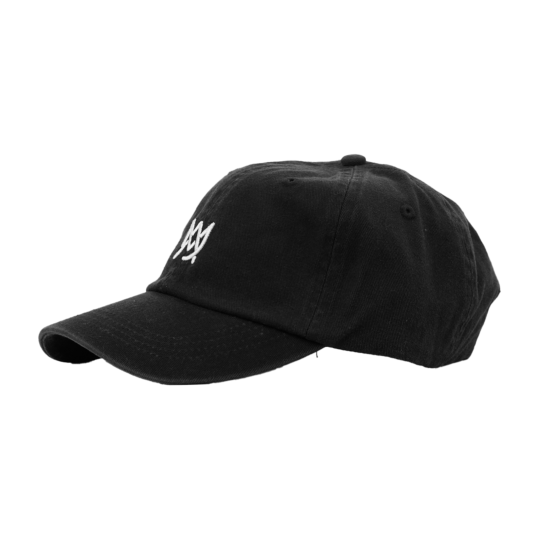 MJ Arsenal Premium Black Dad Hat with Adjustable Strap and Iconic Logo, Side View