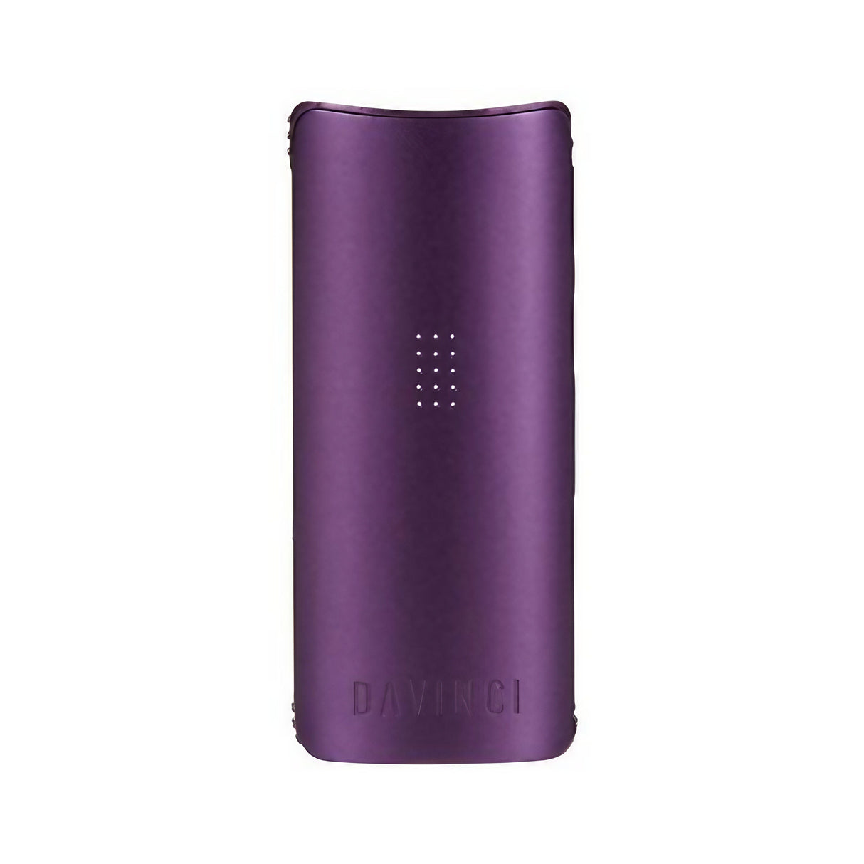 DaVinci MIQRO Vaporizer in purple, compact ceramic design for dry herbs, front view on white background