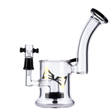 EVOLUTION Diamond Dust 8" Dab Rig with Showerhead Percolator, 90 Degree Joint, Front View