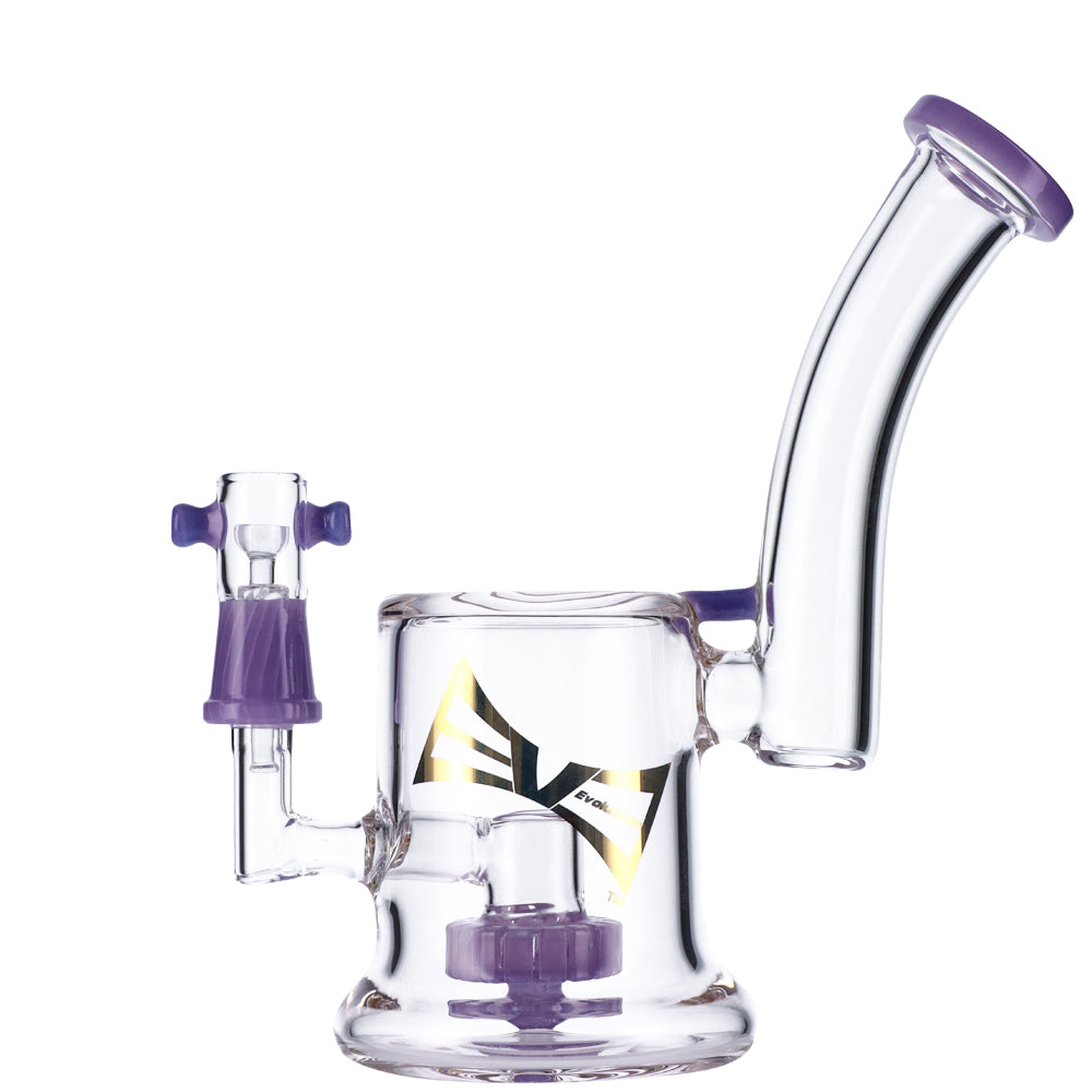 EVOLUTION Diamond Dust 8" Dab Rig with Showerhead Percolator and 90 Degree Joint