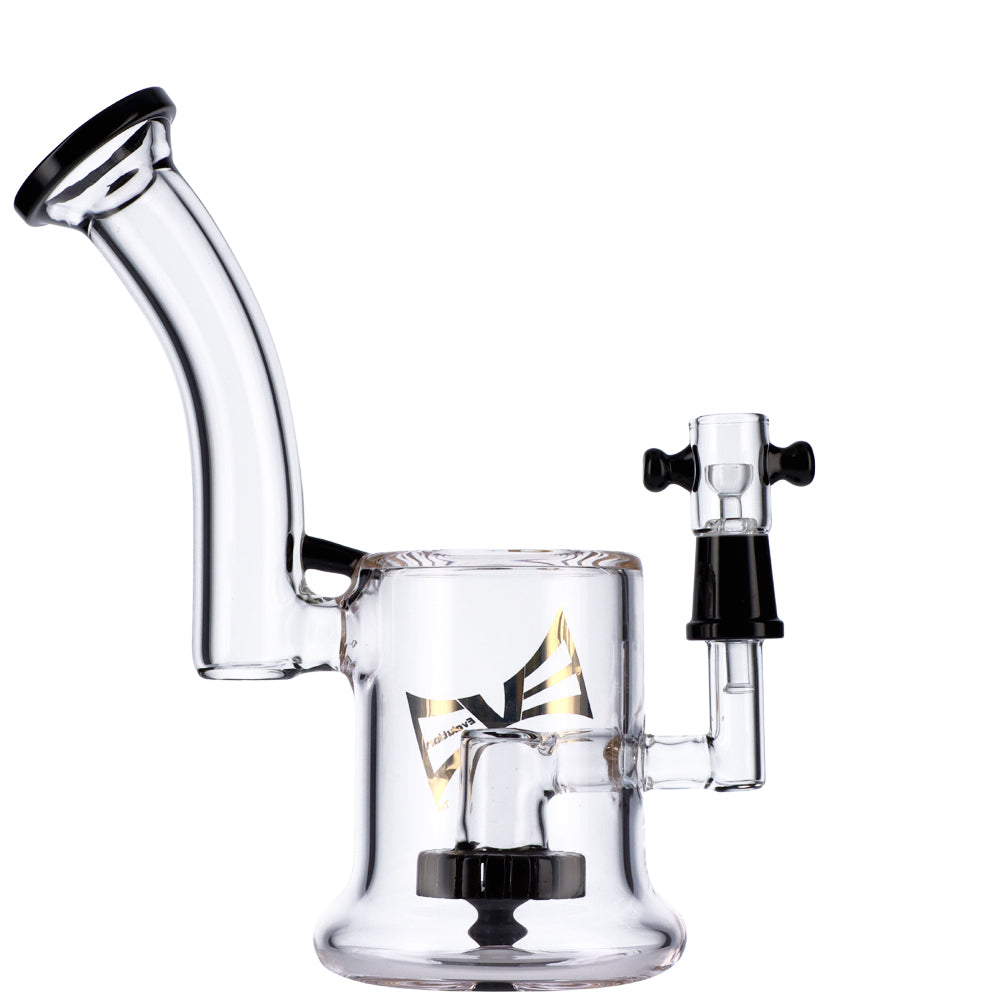 EVOLUTION Diamond Dust 8" Dab Rig with Showerhead Percolator, 90 Degree Joint, Front View