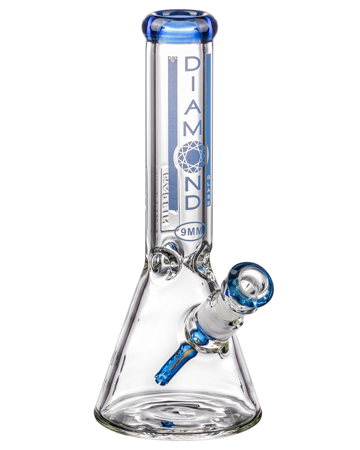 Diamond Glass - 9mm Thick Beaker Bong 11'' | Dank Geek