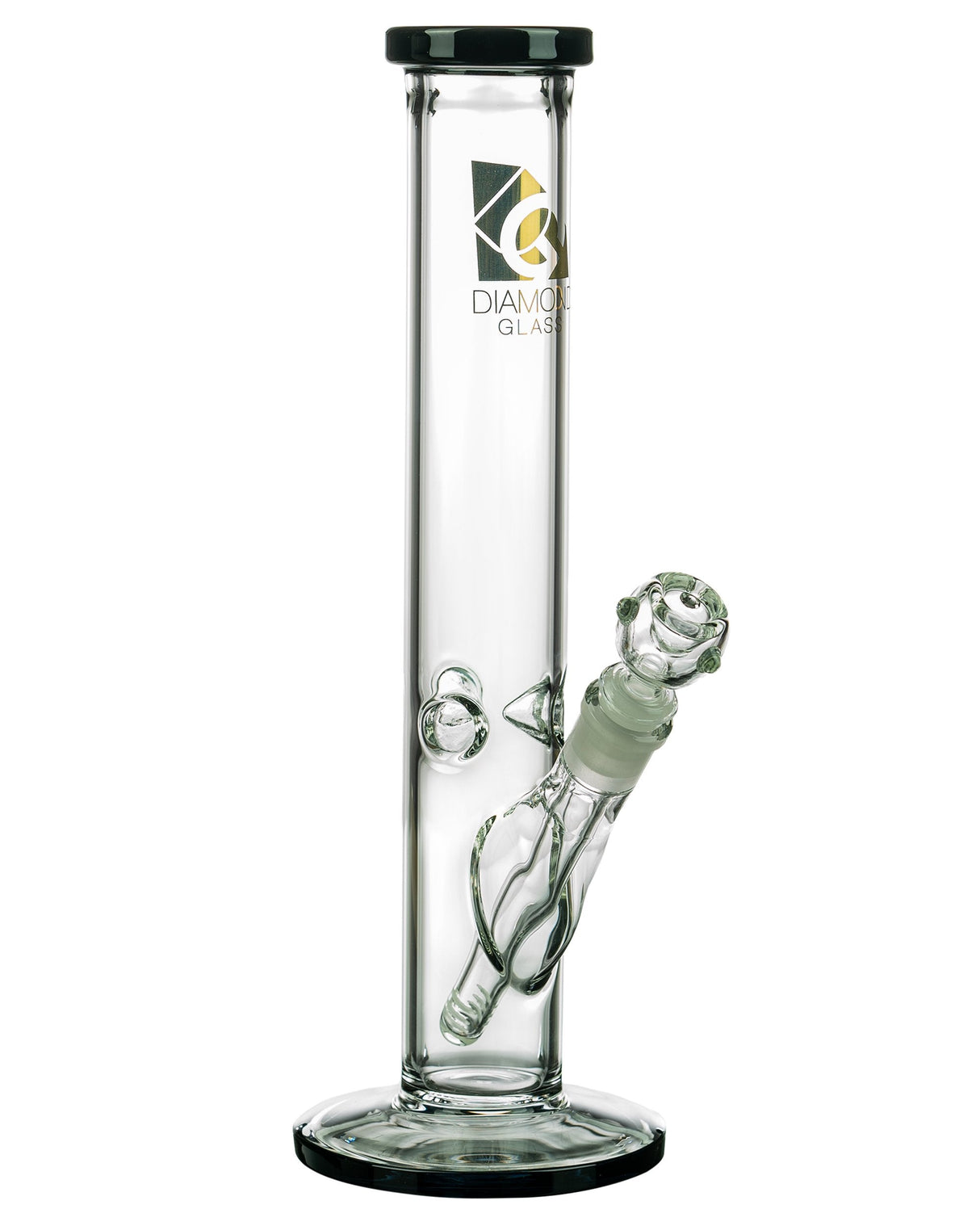 Diamond Glass Classic Straight Tube 13'' | Online Headshop | Dank Geek