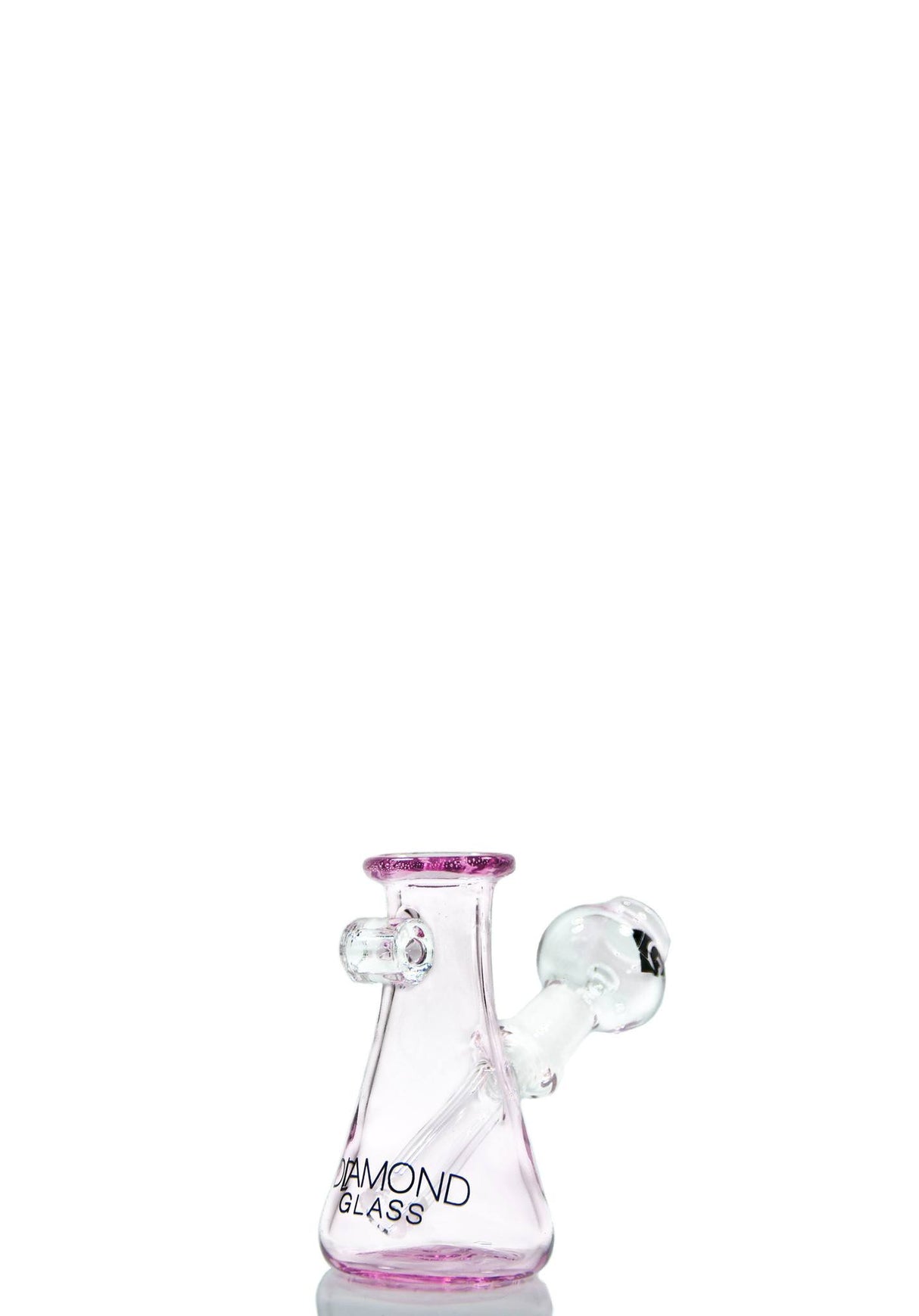 Diamond Glass Mini Beaker Pendant Dab Rig with 10mm Joint - Compact Design