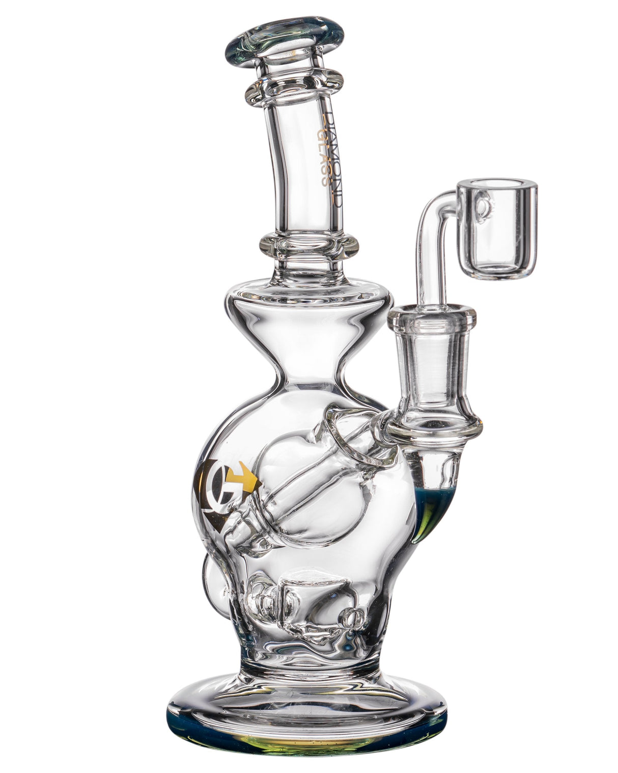 Diamond Glass - "Rigception" Showerhead Perc Incycler | Dank Geek