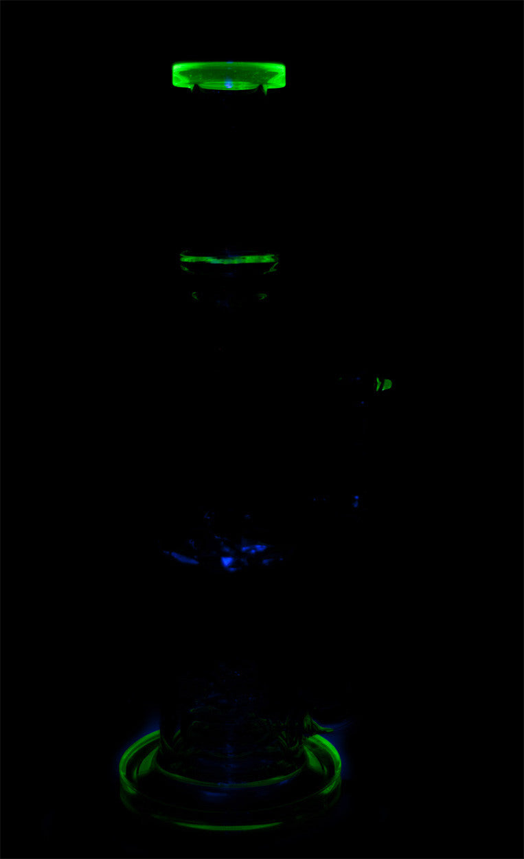 Diamond Glass - Starstruck 13'' Bong with Glow-in-the-Dark Features - Front View