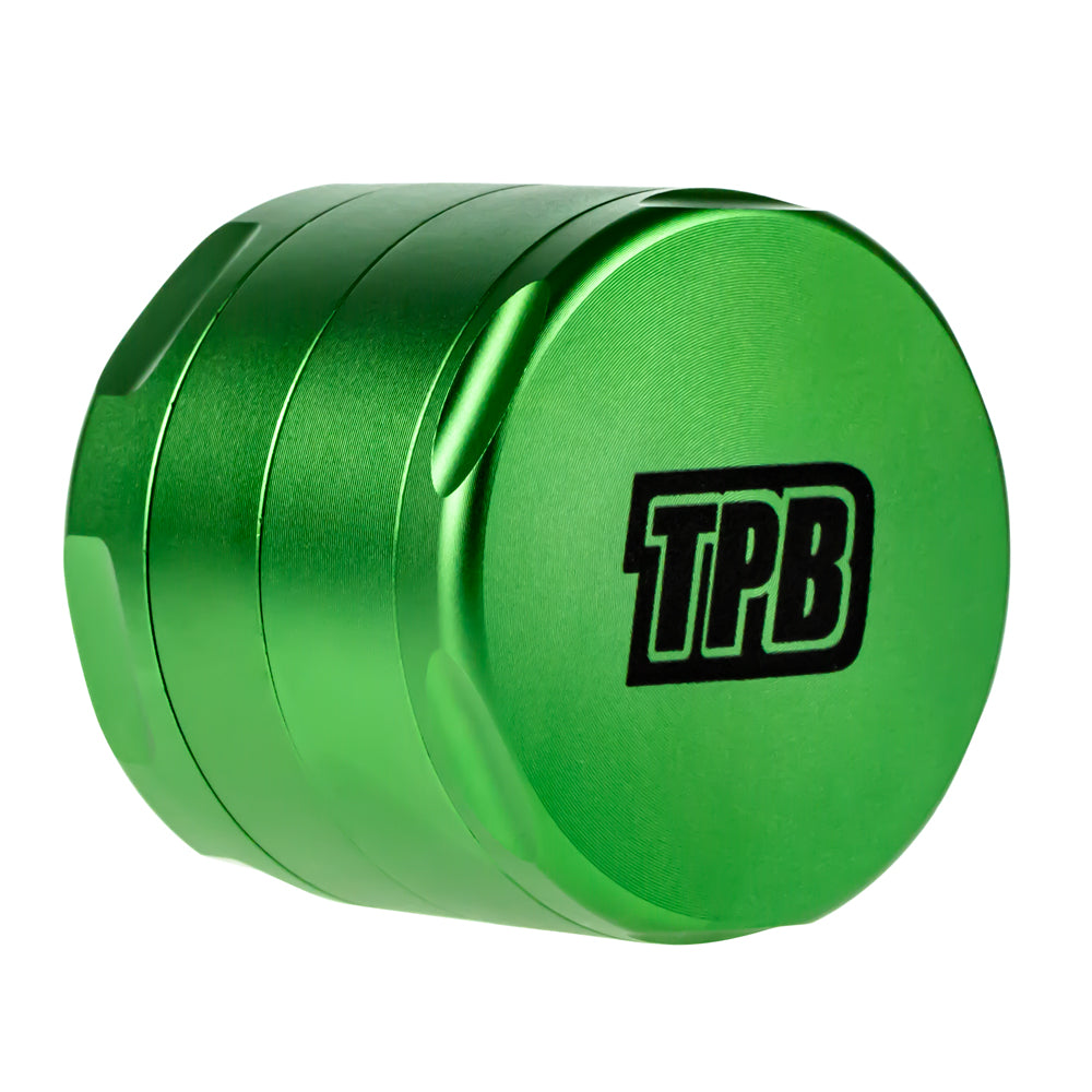 Green Aluminum 4-Part Diamond Teeth Grinder for Dry Herbs, Compact and Portable