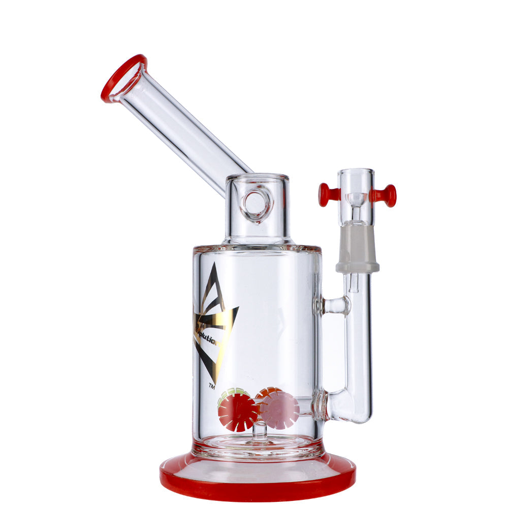 EVOLUTION Discovery 9" Dab Rig with Borosilicate Glass, Front View on White Background
