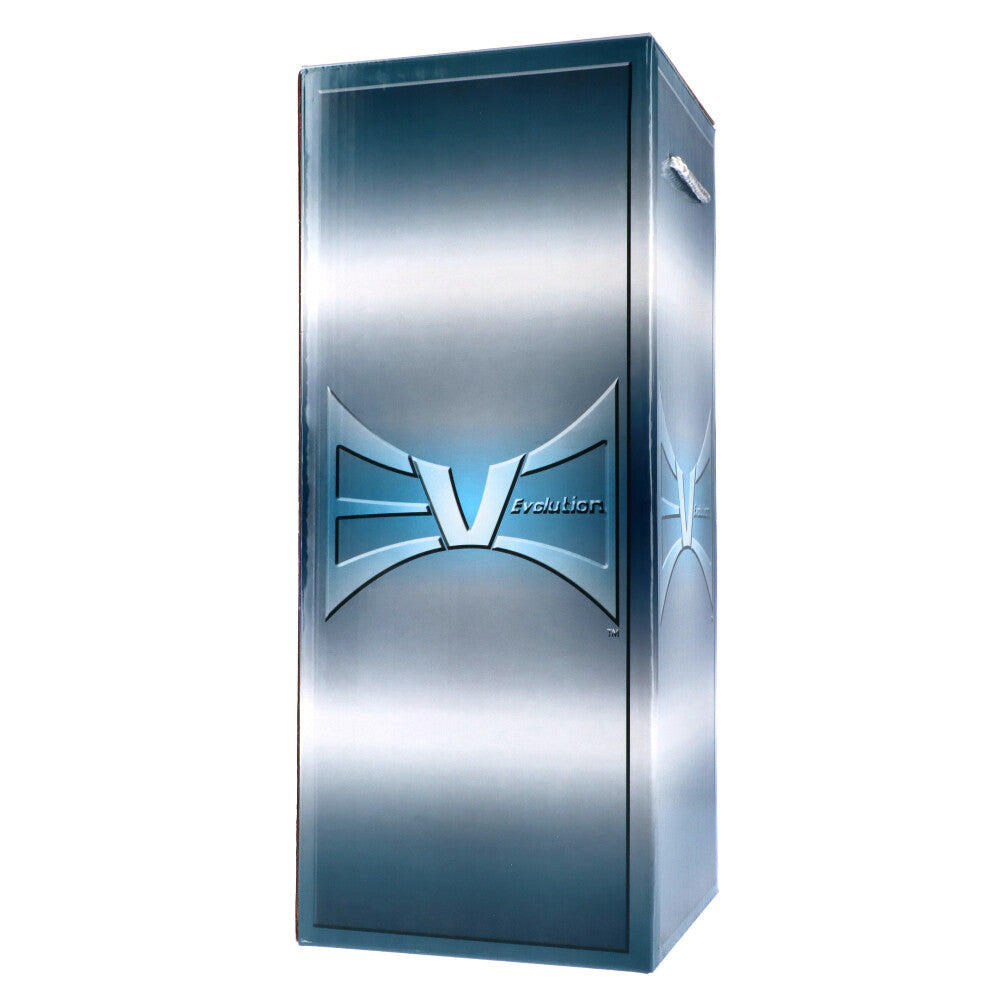 EVOLUTION Discovery 9" Dab Rig in Borosilicate Glass, front view on white background