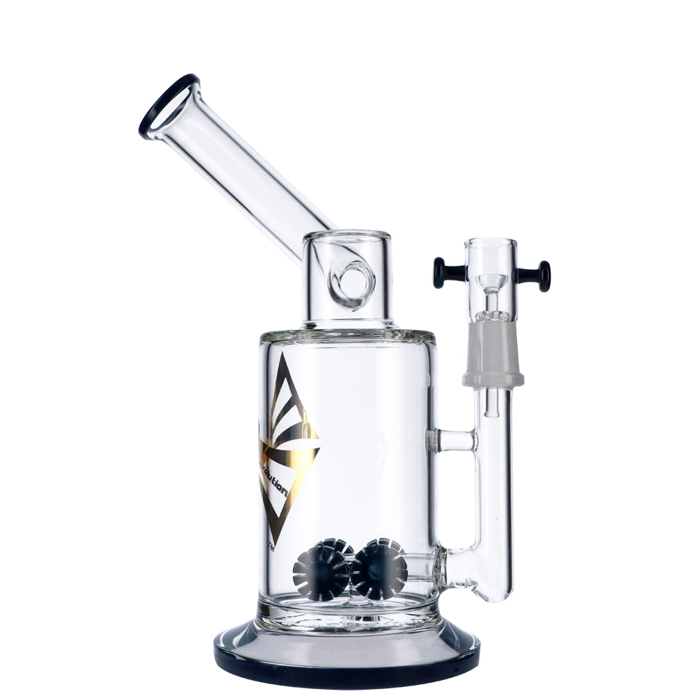 EVOLUTION Discovery 9" Dab Rig in Borosilicate Glass with Inline Percolator, Front View