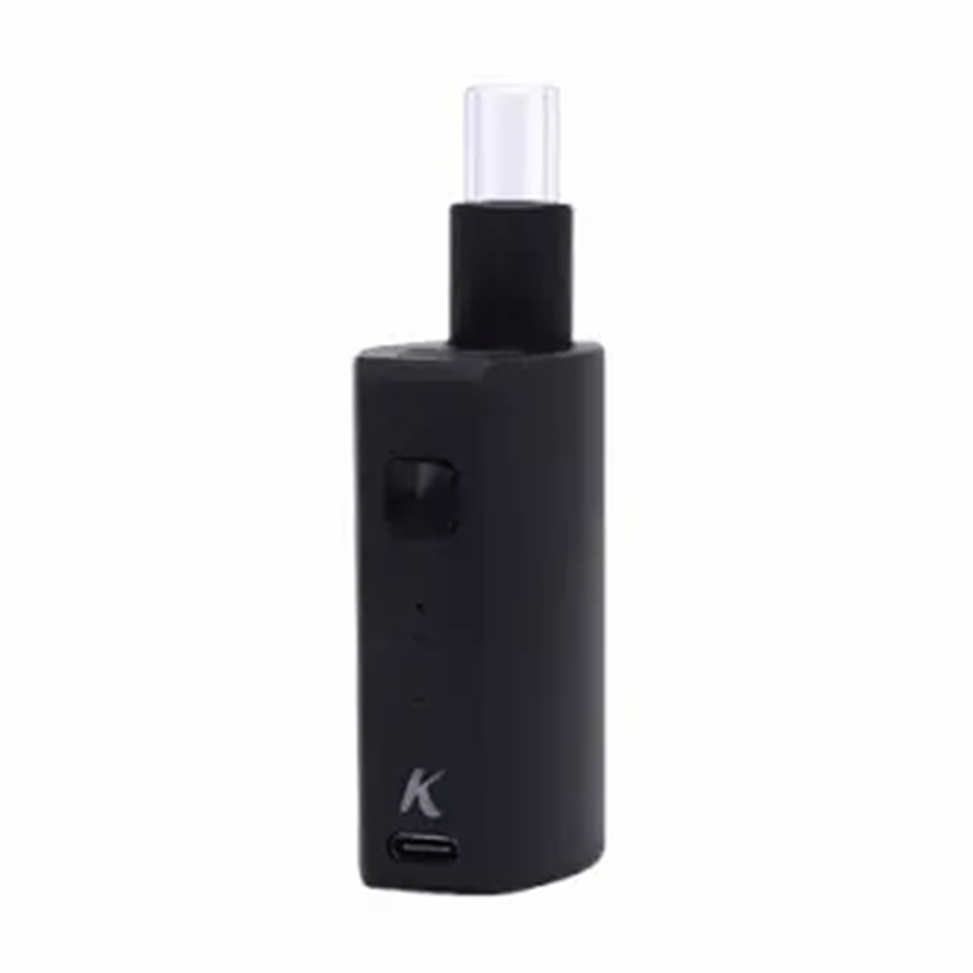 KandyPens Session Vaporizer in Black - Front View with USB Charging Port