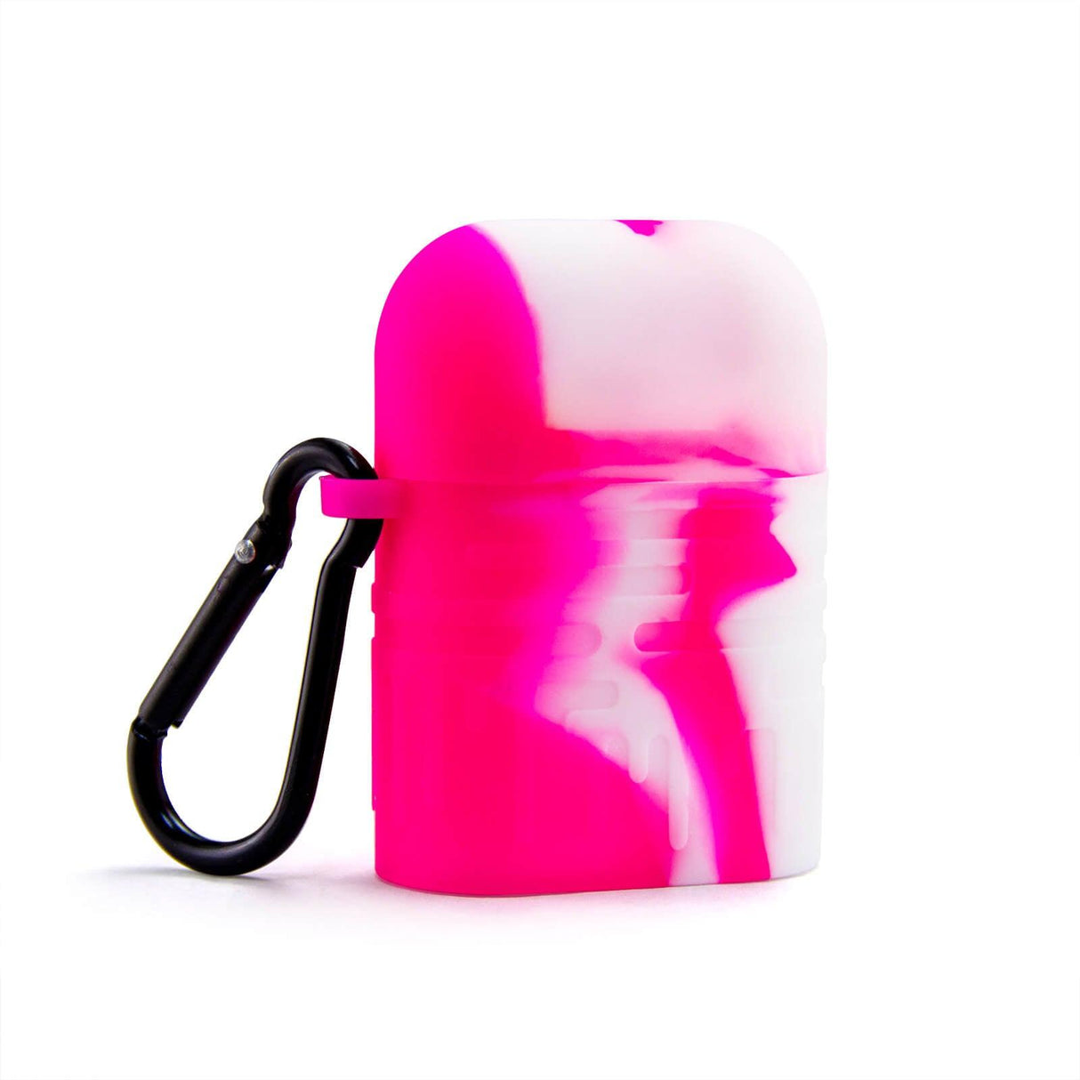 PILOT DIARY Pink and White Silicone Dugout with One Hitter and Keychain, Compact Design